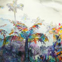 Cloudforest 4, 36 x 46 inches, watercolor on canvas