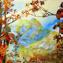 The Elfin Forest 2012, 46 x 34 inches, watercolor on canvas